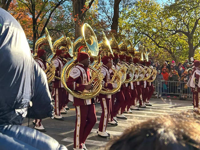 Finally, after I had listened to a podcast and drank an entire thermos of coffee, the parade kicked off with a marching band.
