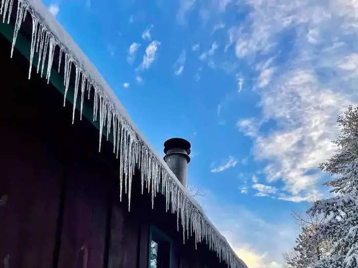 She dreams of installing a permanent reindeer and sleigh on top of the cabin and is already talking to contractors about making it a reality. 