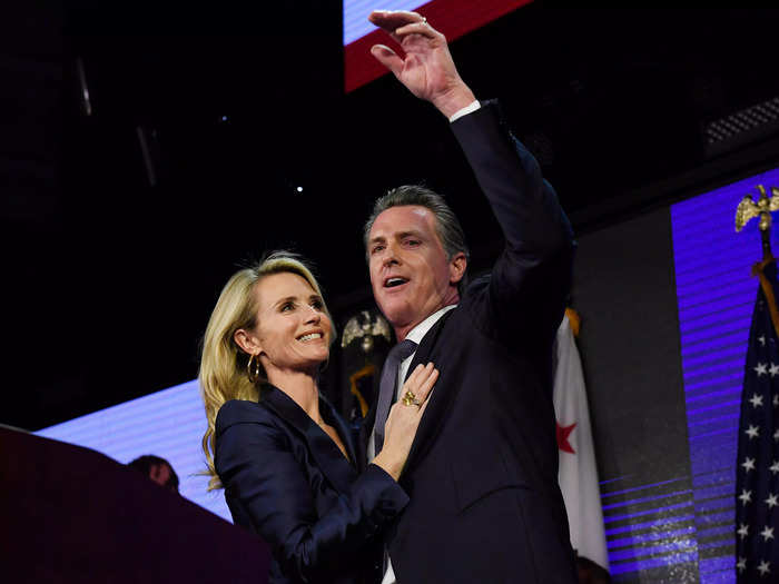 Newsom became Governor of the Golden State in 2019.