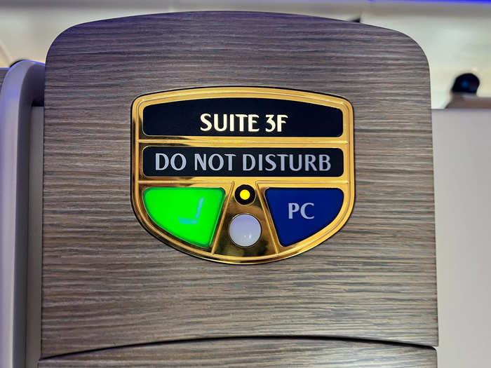 ...and a "Do Not Disturb" sign.