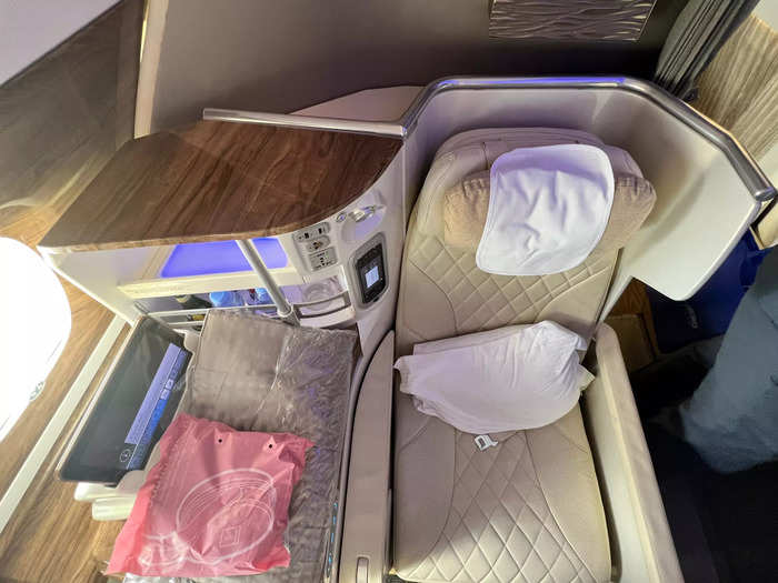 Flying business class on Emirates from London to  Dubai costs about $4,000, compared with about $600 in economy.