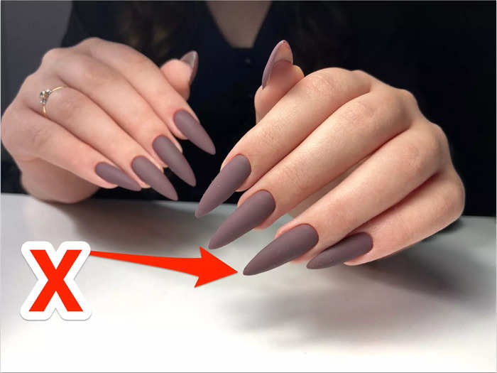 Matte nails can easily chip, leading people to opt for glossy paints.