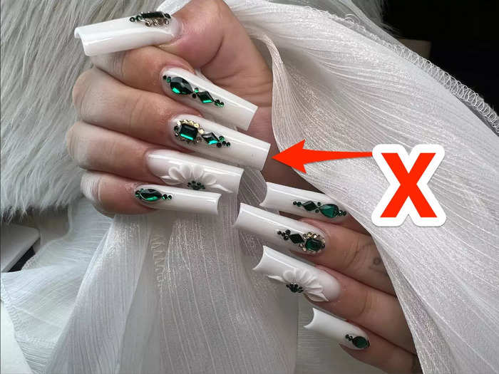 White nails are being replaced by richer shades.