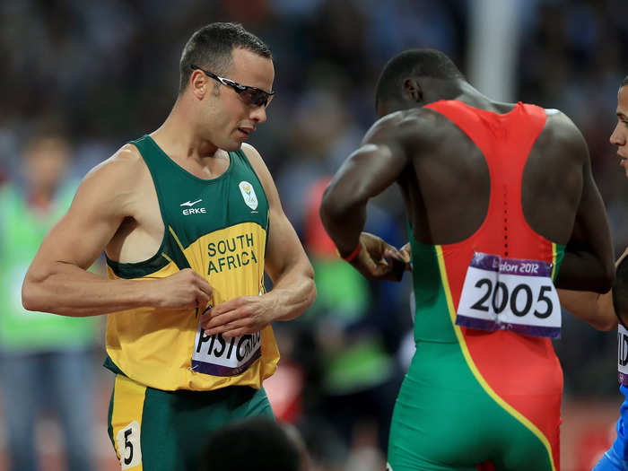 Pistorius worked with children with disabilities to give them encouragement and confidence, he said. 