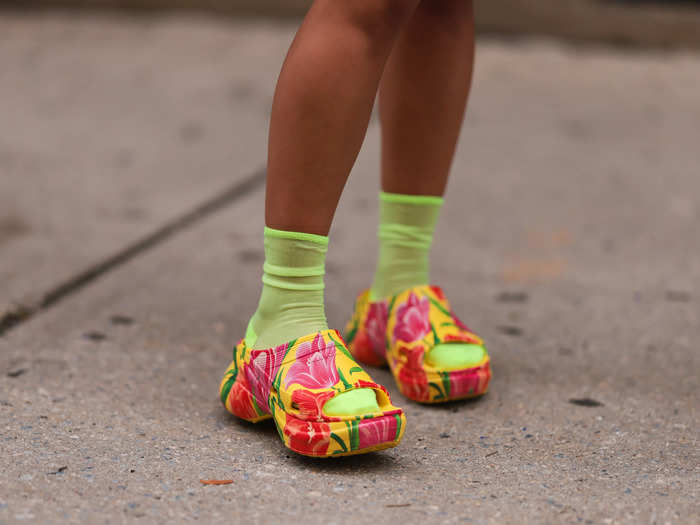 Slip-on shoes and clogs will be a winter staple. 