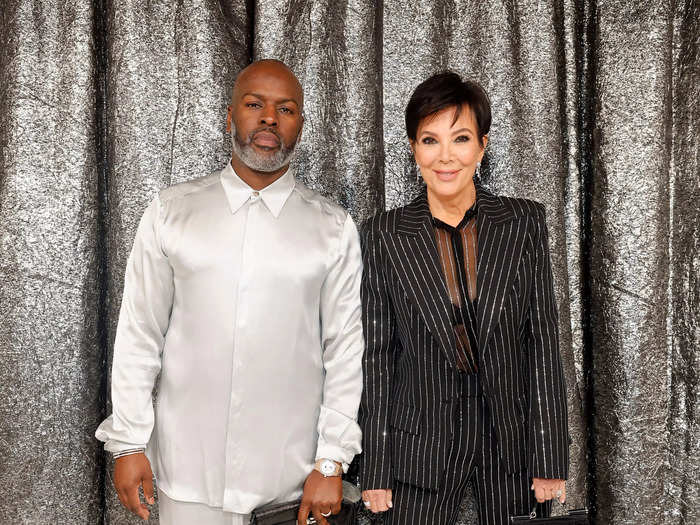 Kris Jenner and her partner Corey Gamble nailed the "cozy opulence" dress code down with their loungewear-inspired looks.