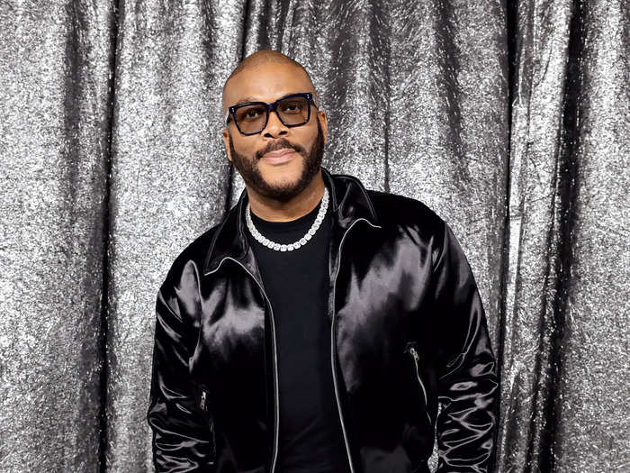 Actor Tyler Perry, who attended the first night of the tour in Sweden back in May, showed up wearing an all-black outfit.