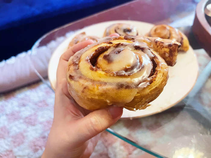 These cinnamon rolls were packed with cinnamon flavor.