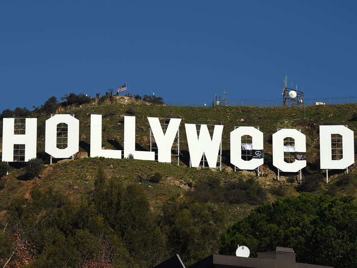 The sign has been altered many times over the years. It was changed to "Holywood" ahead of Pope John Paul II