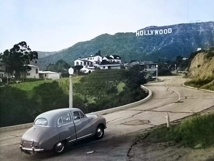 "Hollywoodland" became "Hollywood" in 1949 — so it no longer just referenced the original housing development — when the City of Los Angeles officially took ownership.