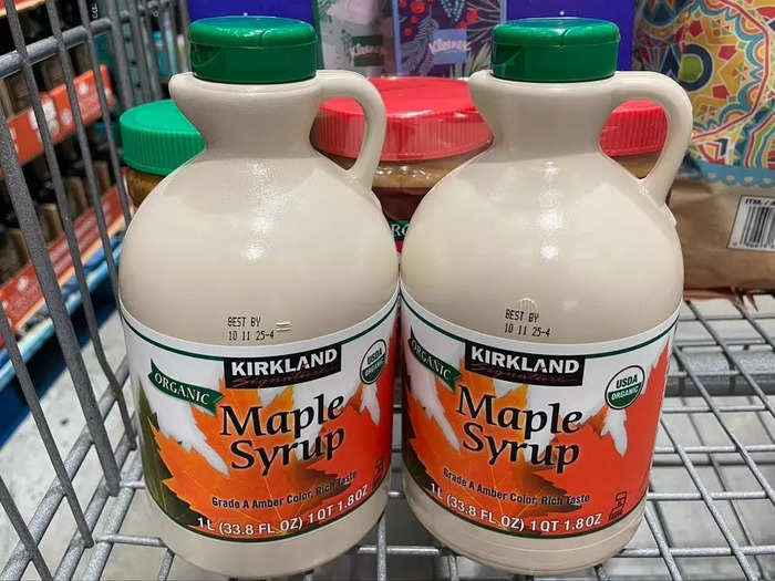 Kirkland maple syrup is one of my favorite items at Costco. 