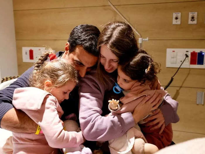 Doron Katz-Asher, 34, and her two daughters Raz and Aviv