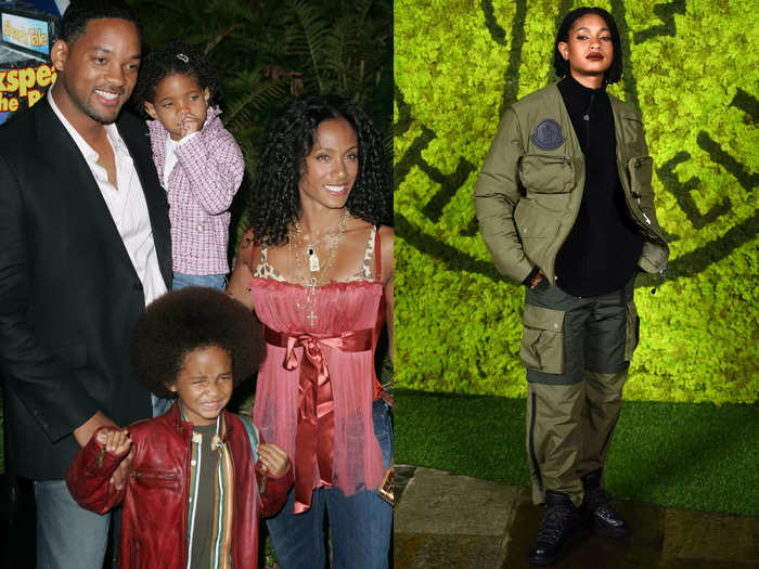 Willow Smith in 2004 vs. 2023. 