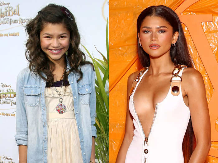 Zendaya in 2010 vs. 2023.