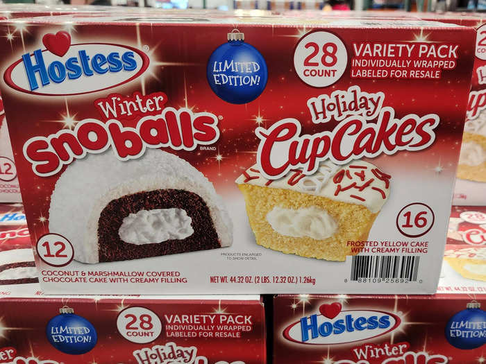 I like to snack on the Hostess winter treats each holiday season.