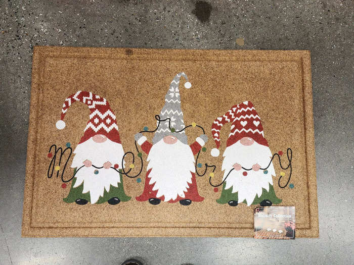 The Mohawk holiday mats are just too cute to pass up. 