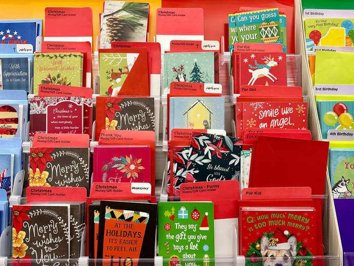Dollar Tree is perfect for affordable greeting cards.
