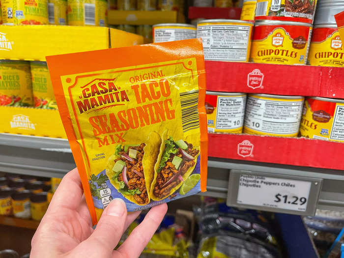 Taco seasoning for 38 cents is a no-brainer.