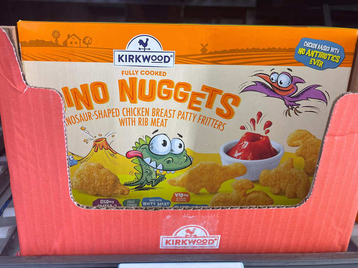 My kids love to eat food that comes in fun shapes, so these dinosaur chicken nuggets are a must.