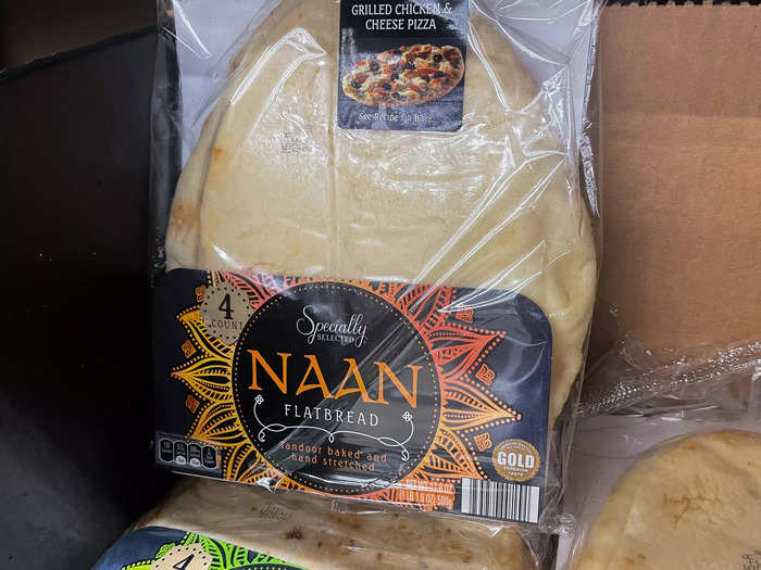 Naan flatbread can be the best crust.