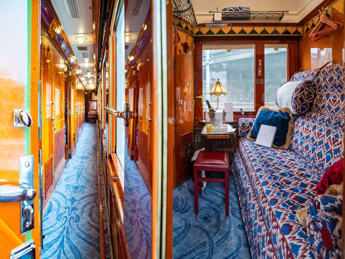 Once on the train, I walked down a narrow corridor to my private cabin.