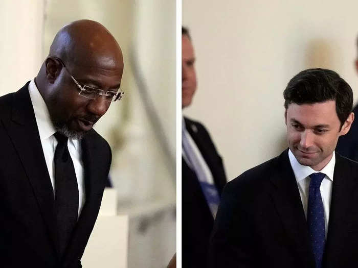 Georgia Senators Raphael Warnock and Jon Ossoff attended. 