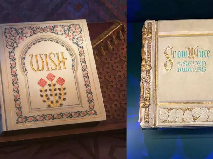 A larger-than-life storybook was created for "Wish" similar to those created for "Snow White" and "Sleeping Beauty."