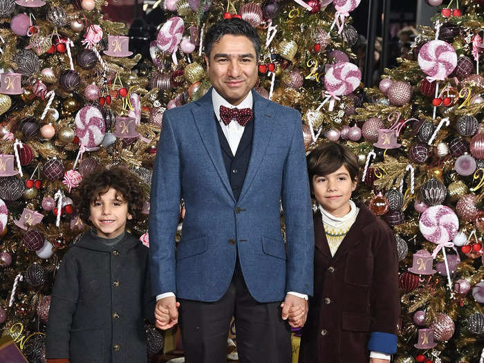 "Ted Lasso" star Nick Mohammed brought his kids to the premiere.