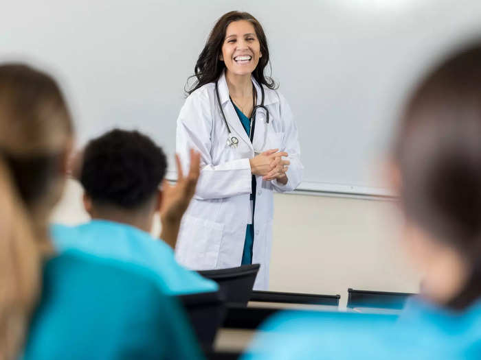 25. Postsecondary health specialties teachers