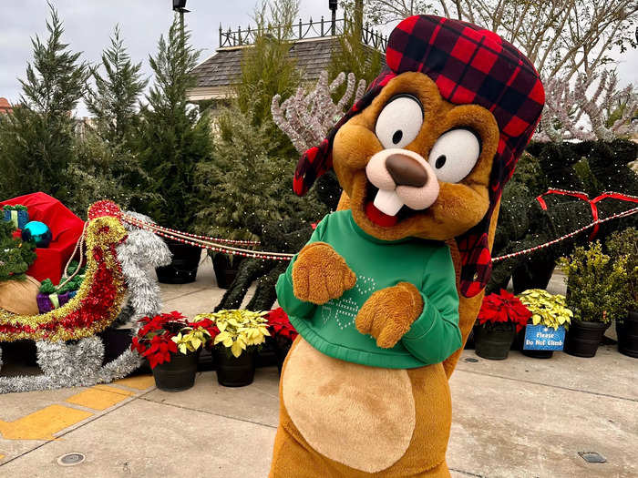 Universal’s holiday characters can be found during daytime admission.