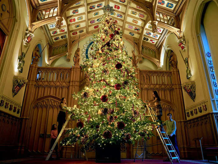 The 20-foot Christmas tree in St George