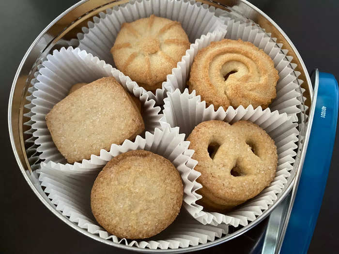 The Danish butter cookies were nostalgic, though they weren’t my favorite snack.