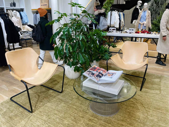 A small sitting area punctuated the center of the store.