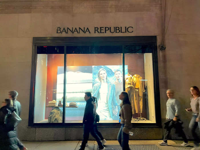 First, I visited Banana Republic in Manhattan.