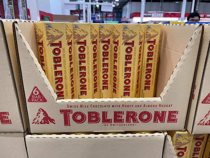 I love the big packages of Toblerone.