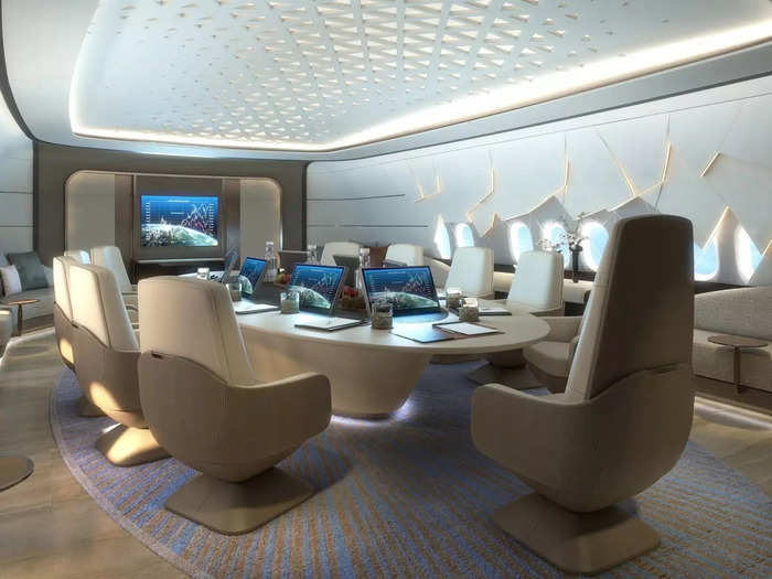 Beyond the Celestial Lounge is the "Conference&Dining" room.