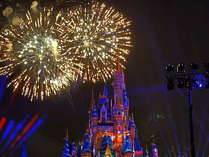 Ending the night with a fireworks show is truly magical. 