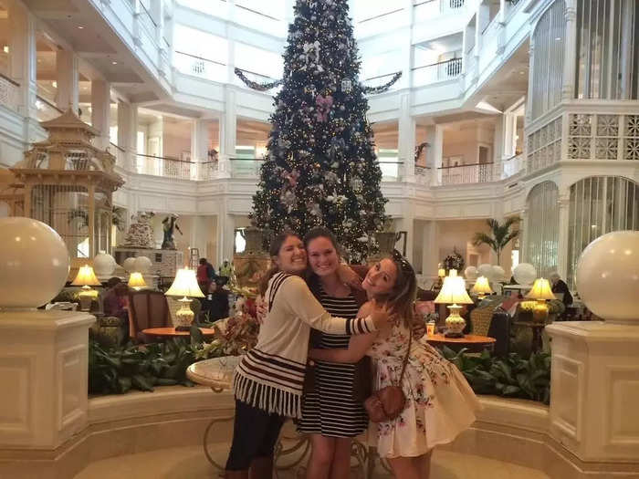 The resorts are magical during the holiday season. 