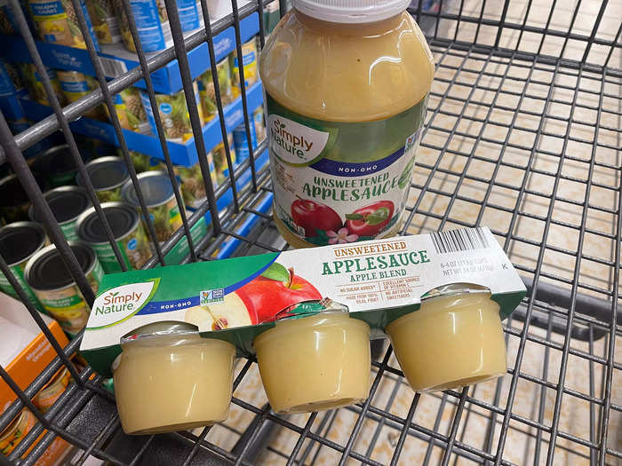 My kids love the Simply Nature unsweetened applesauce. 