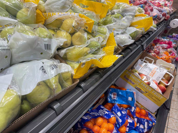 Aldi offers a great selection of fresh fruits and vegetables. 