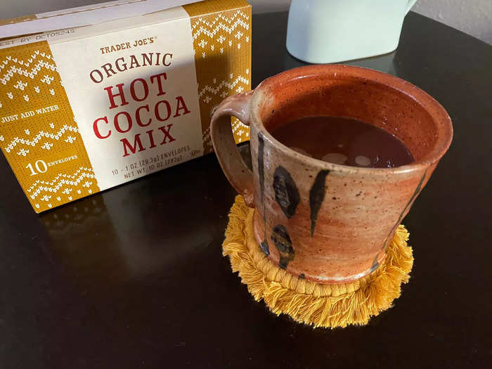 The hot cocoa was rich and creamy, but still basic enough to pair with toppings or mix-ins.