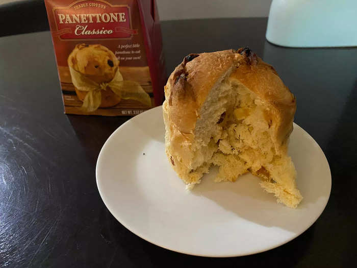 The panettone was OK, but I