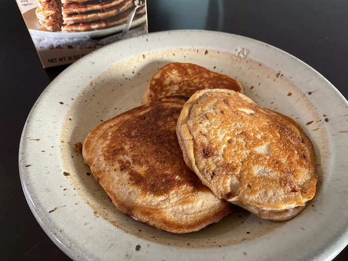 The pancakes turned out great.