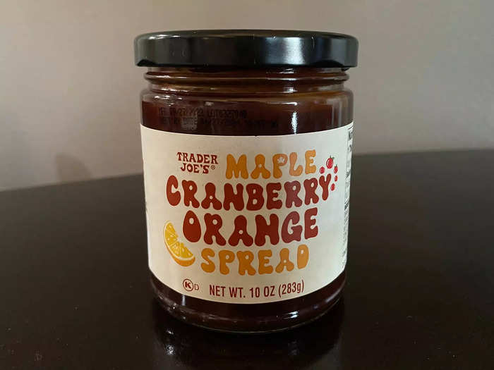 The maple-cranberry-orange spread didn’t sound the most appetizing to me.