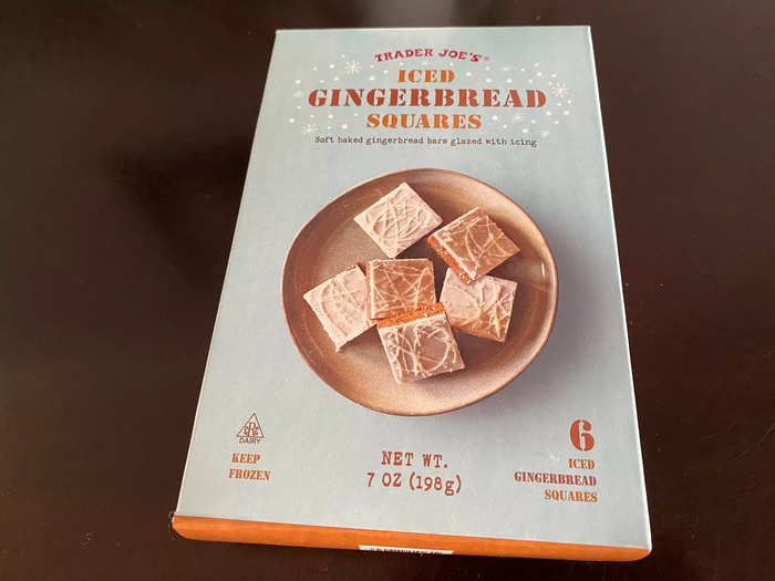 The iced gingerbread squares sounded like they