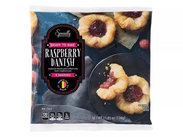 Satisfy your sweet tooth with the Specially Selected raspberry Danish pastries.