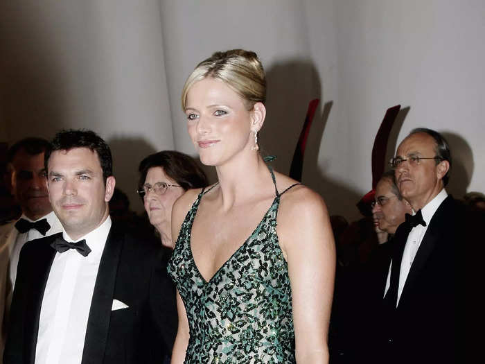 Charlene brushed shoulders with fashion heavyweights like Karl Lagerfeld at the 2007 Monaco Red Cross ball — but she went on to regret her look.