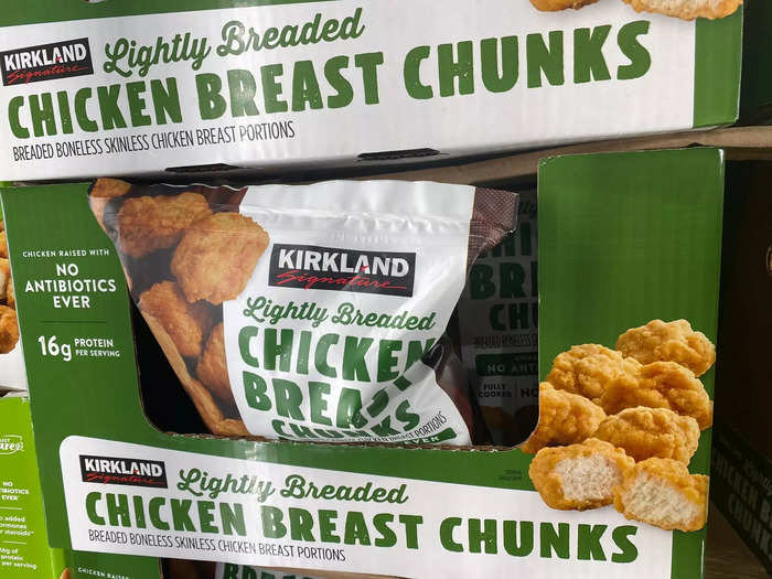 Kirkland Signature chicken-breast chunks are made with simple ingredients.