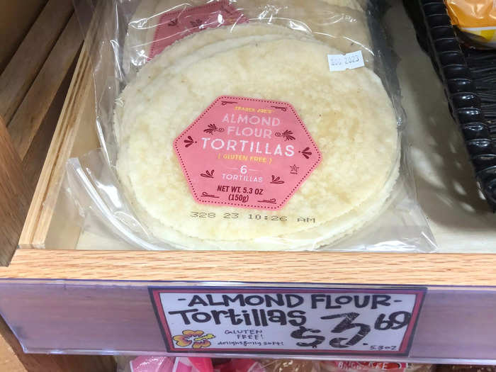 Gluten-free almond-flour tortillas are the foundation of many dishes.