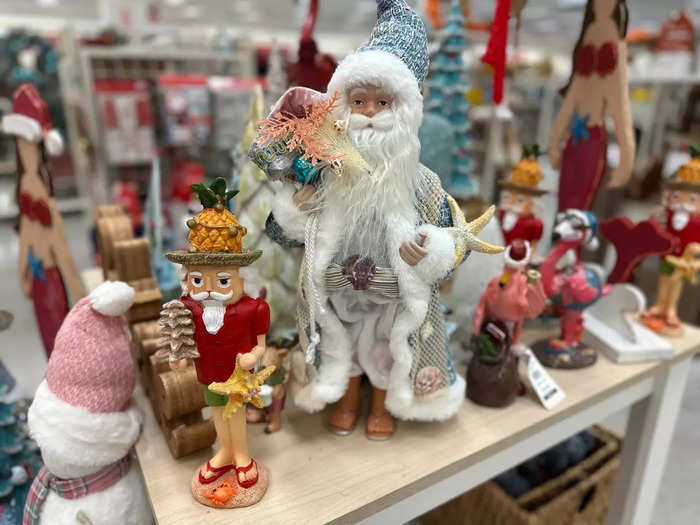 Our home-decor stores sell tons of beachy Christmas merchandise.